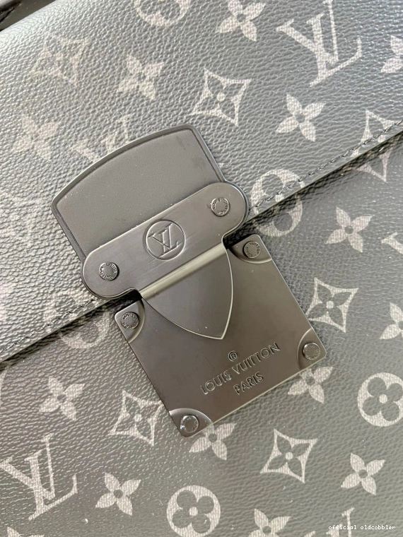 Official oldcobbler LOUIS LOCK BRIEFCASE S VUITTON 0807